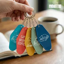 Retro Book Lover Motel Keychain Design | Bookish SVG PNG (Digital Download)